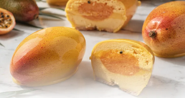 Mangó alakú mousse torta Silikomart Mango forma