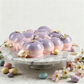 Húsvéti tükörglazúros mousse torta