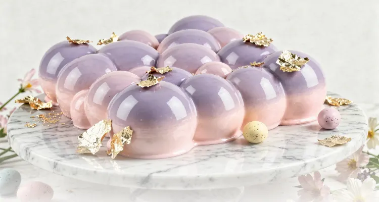 Mirror glaze mousse torta tükörfényes húsvéti torta