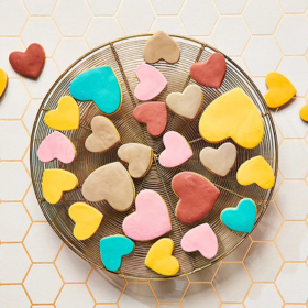 Szívecske kekszek fondanttal - Recept