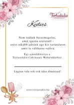 Színes álló kísérőkártya