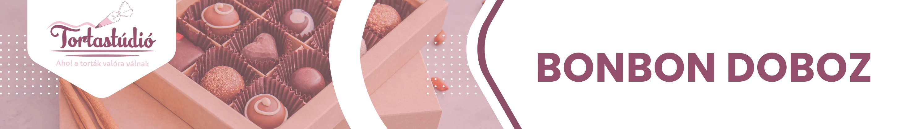 Bonbon doboz elegáns csomagoláshoz és ajándékozáshoz