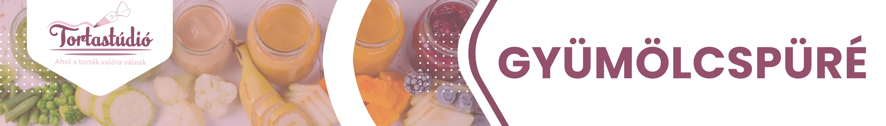 Gyümölcspüré természetes alapanyag desszertekhez és mousse-hoz