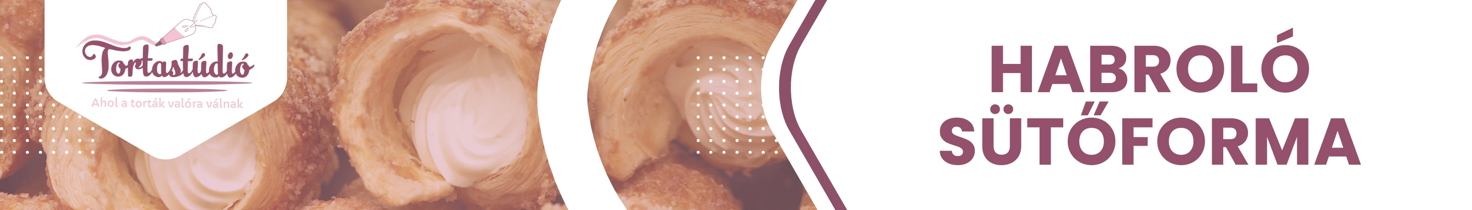Habroló és cannoli sütőforma olasz desszertekhez