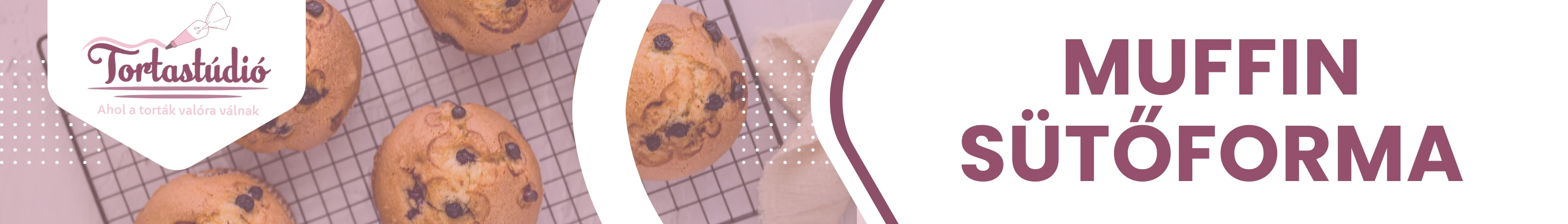 Muffin sütőforma sütemények és cupcake-ek sütéséhez