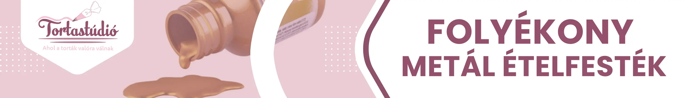Metál színű dekorációs spray elegáns tortadíszítéshez