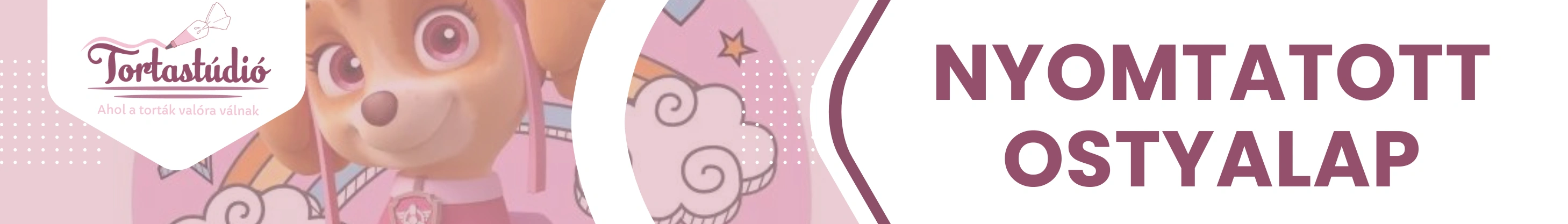 Nyomtatott ostyalap torták és sütemények felületdíszítéséhez