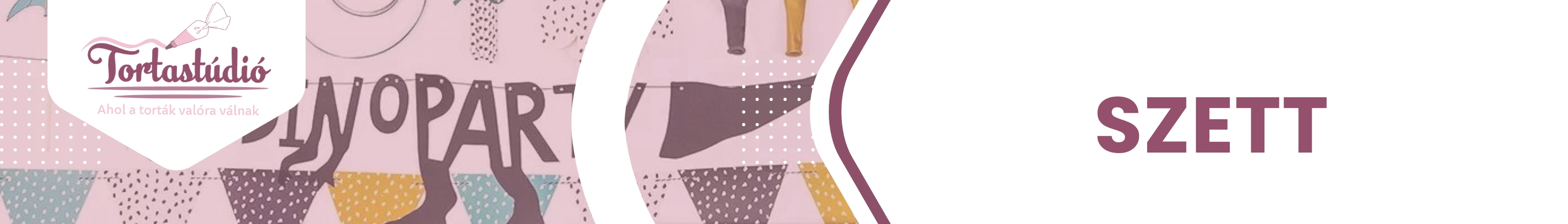 Party szett tányérral, pohárral és szalvétával