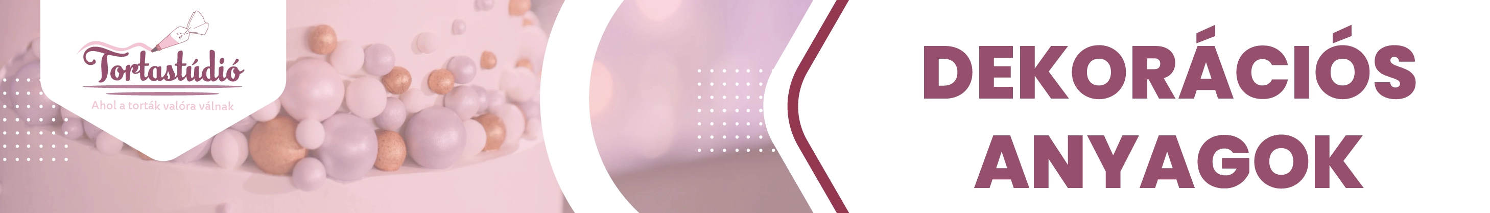 Dekorációs anyagok torták, sütemények és desszertek díszítéséhez