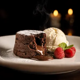 Csokoládés lávatorta