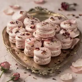 Rózsás macaron