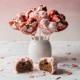 Valentin-napi cake pop szívek